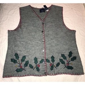 Wool Christmas Vest